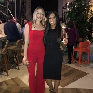 Lulus ENTICING ENDEAVORS RED JUMPSUIT